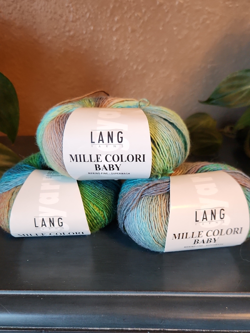 Mille Colori Baby Multicolor Merino Wool, Bundle Of Three, Same Dye Lot